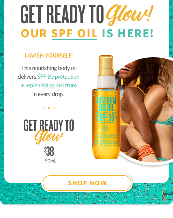 IT'S HERE Bum Bum Shimmering Body Oil SPF 30 Sunscreen! Sol de Janeiro